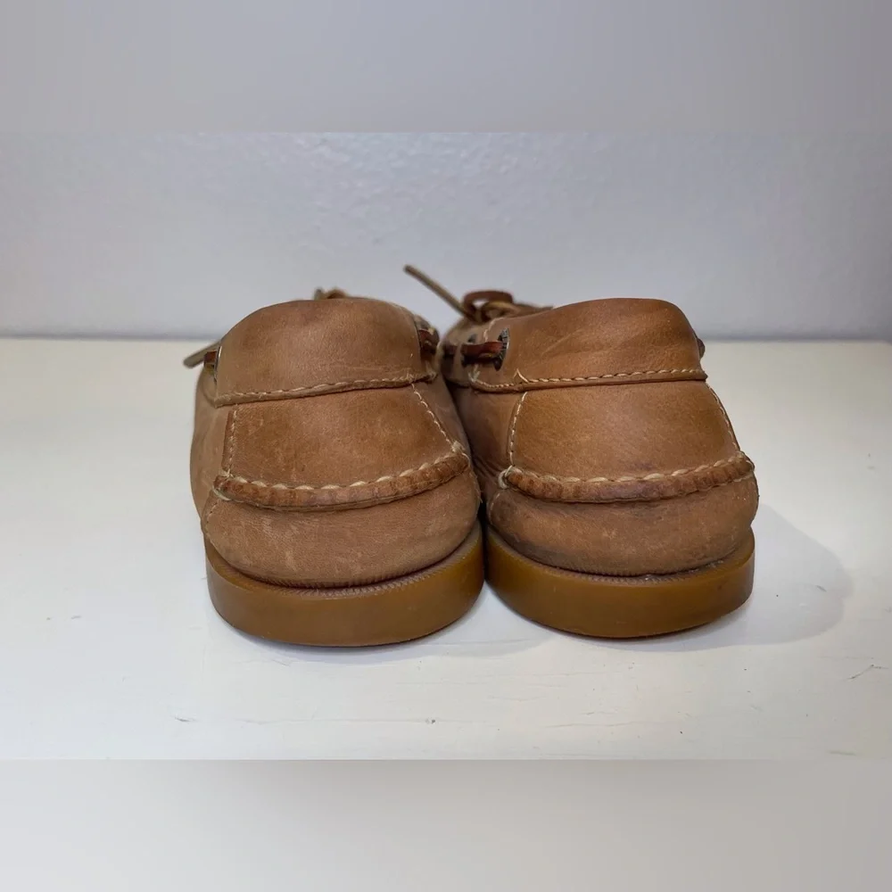 L.L.Bean Men's Casco Bay‎ Boat Mocs Shoes in Light Brown Size 9M